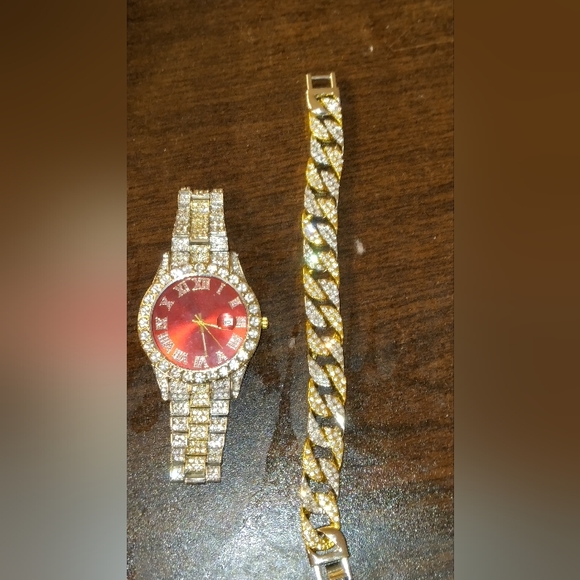 Men's hip hop style watching bracelet - Picture 2 of 2